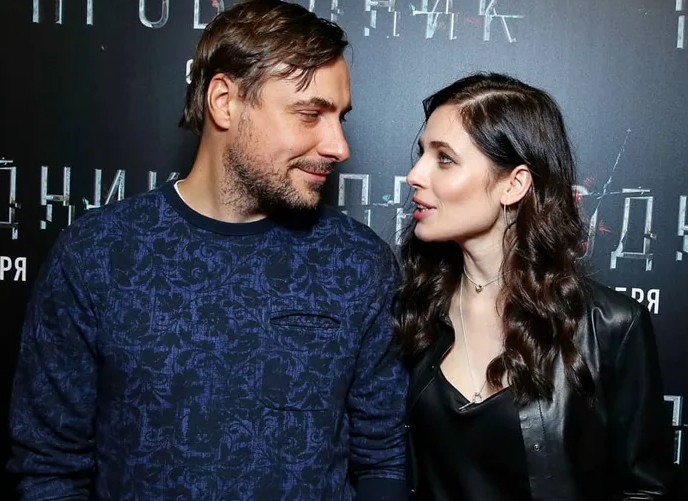 Актер Евгений Цыганов и его жена